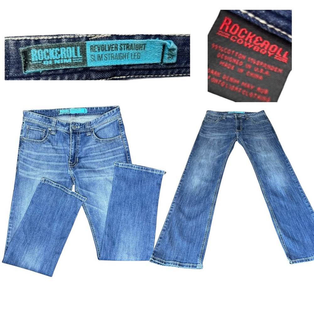 Men's Slim Straight Jeans - Blue